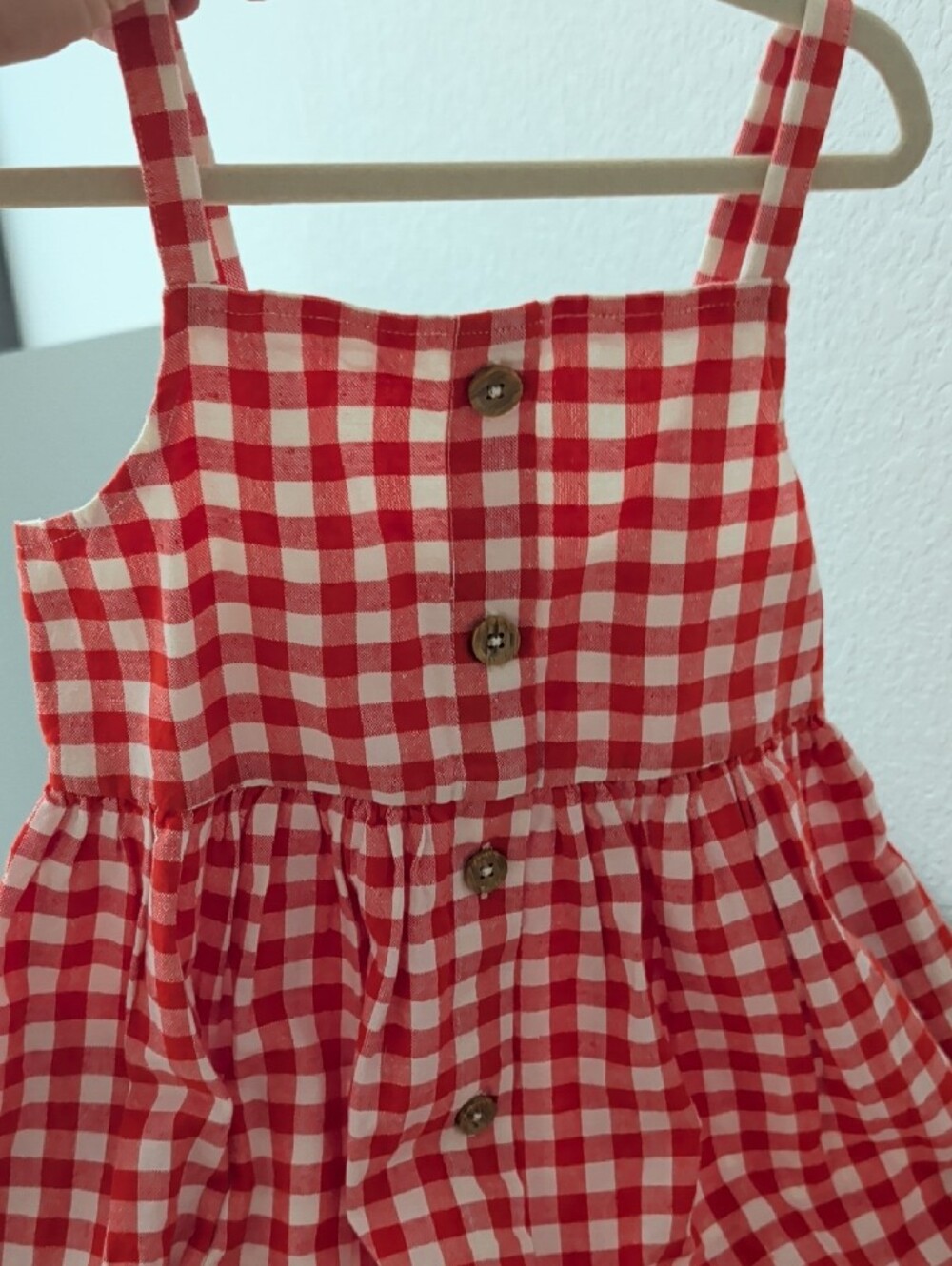 Red Gingham Girls Dress - Never Worn - Picture 3 of 6